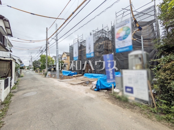 接道状況および現場風景 【小平市回田町】 接道状況および現場風景 【小平市回田町】