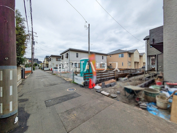 接道状況および現場風景 【小金井市緑町5丁目】 接道状況および現場風景 【小金井市緑町5丁目】