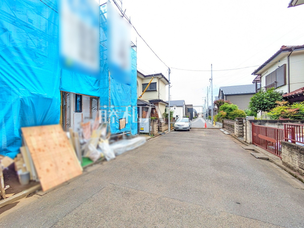 接道状況および現場風景 【立川市一番町3丁目】 接道状況および現場風景 【立川市一番町3丁目】