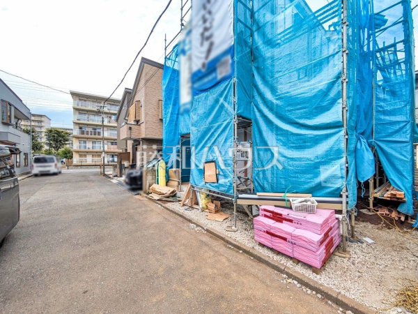 接道状況および現場風景 【立川市一番町3丁目】 接道状況および現場風景 【立川市一番町3丁目】