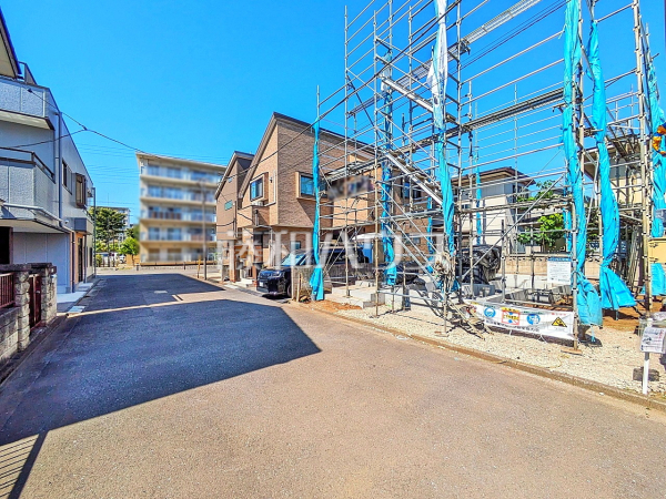 接道状況および現場風景 【立川市一番町3丁目】 接道状況および現場風景 【立川市一番町3丁目】