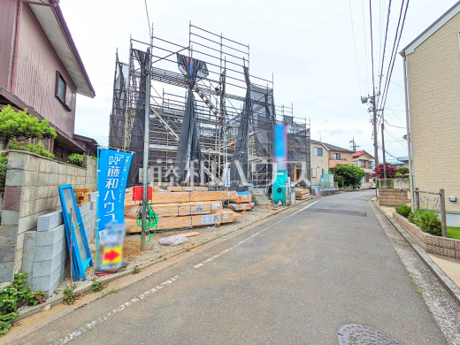 接道状況および現場風景 【東大和市奈良橋6丁目】