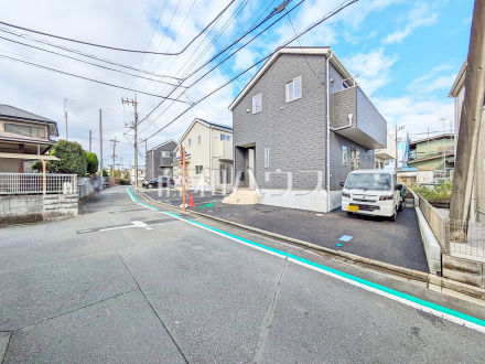 接道状況および現場風景 ぜひ実際に現地をご見学下さいませ。 【東大和市奈良橋6丁目】/撮影日2026/09/17