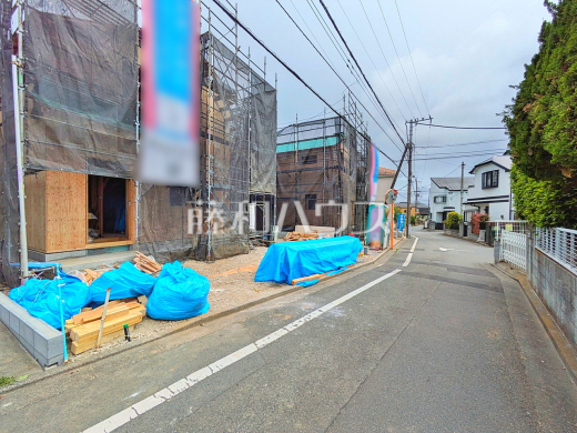 接道状況および現場風景 【東大和市奈良橋6丁目】
