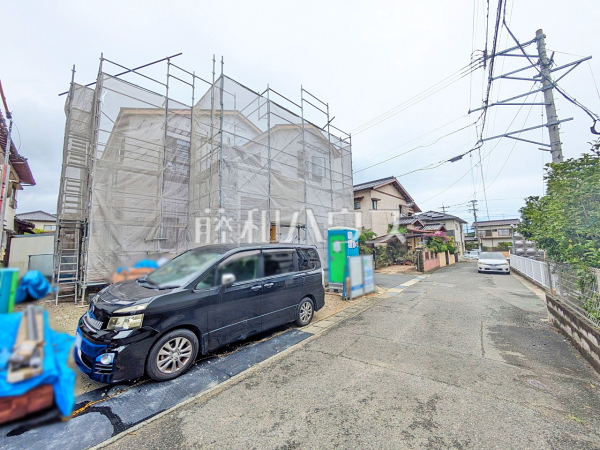 接道状況および現場風景 【福岡市西区上山門3丁目】 接道状況および現場風景 【福岡市西区上山門3丁目】