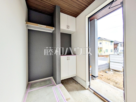 2号棟 玄関(施工中) 【国分寺市北町4丁目】/撮影日2026/10/19