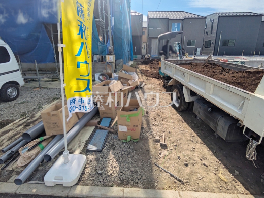 2号棟 接道状況および現場風景 【府中市押立町5丁目】