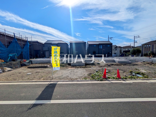 5号棟 接道状況および現場風景 【府中市押立町5丁目】