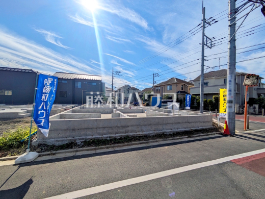 7号棟 接道状況および現場風景 【府中市押立町5丁目】