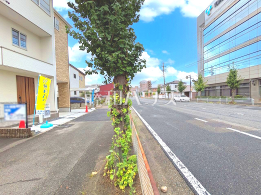 接道状況および現場風景 【春日井市柏井町2丁目】