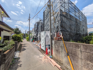 接道状況および現場風景