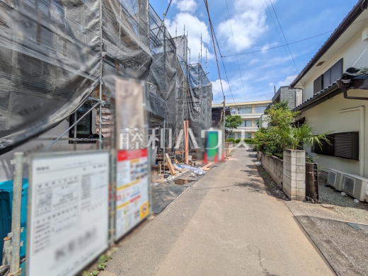 接道状況および現場風景 【国立市中1丁目】