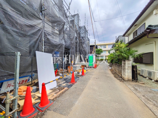 接道状況および現場風景 【国立市中1丁目】