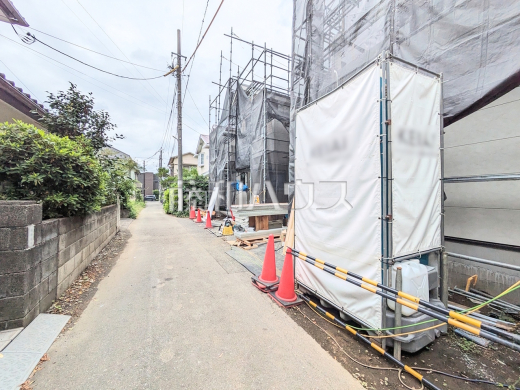 接道状況および現場風景 【国立市中1丁目】