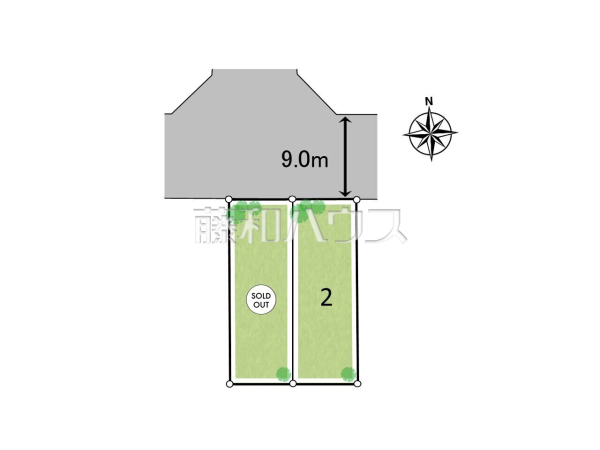全体区画図 【東大和市仲原3丁目】 全体区画図 【東大和市仲原3丁目】