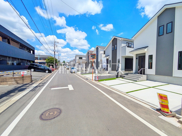 接道状況および現場風景 【立川市幸町5丁目】 接道状況および現場風景 【立川市幸町5丁目】