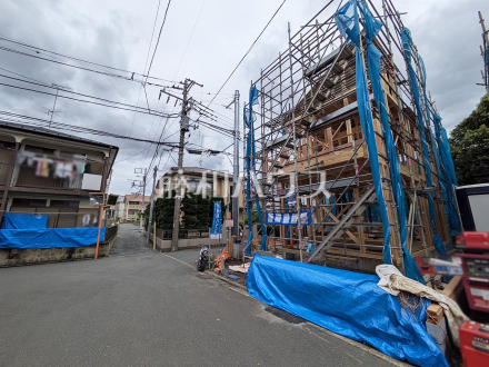 1号棟 接道状況および現場風景 【小金井市梶野町4丁目】/撮影日2026/06/04