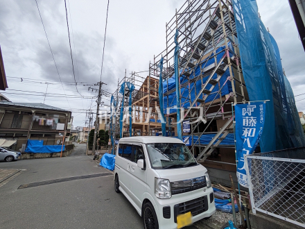 2号棟 接道状況および現場風景 【小金井市梶野町4丁目】/撮影日2026/06/04