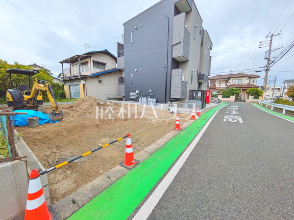 接道状況および現場風景 【福岡市早良区田村5丁目】 接道状況および現場風景 【福岡市早良区田村5丁目】