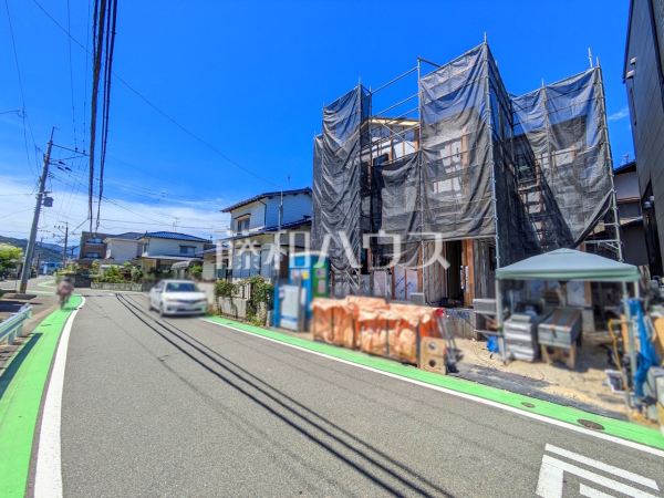 接道状況および現場風景 【福岡市早良区田村5丁目】 接道状況および現場風景 【福岡市早良区田村5丁目】