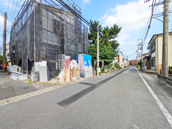 接道状況および現場風景 【志木市下宗岡4丁目】 接道状況および現場風景 【志木市下宗岡4丁目】