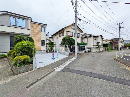 接道状況および現場風景 【三鷹市井口5丁目】