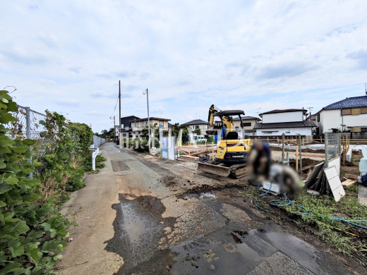 接道状況および現場風景 【日野市日野台2丁目】