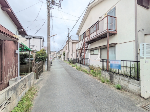 接道状況および現場風景(現況:古屋有) 【小平市仲町】 接道状況および現場風景(現況:古屋有) 【小平市仲町】