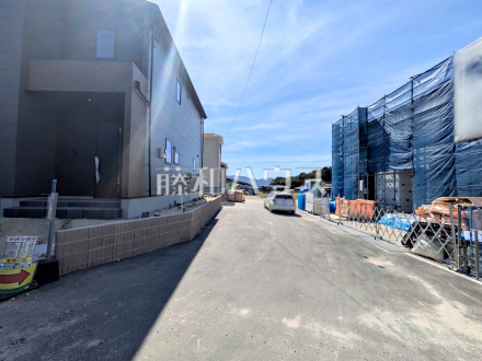 1号棟 接道状況および現場風景 【福岡市早良区梅林7丁目】/撮影日2026/07/31