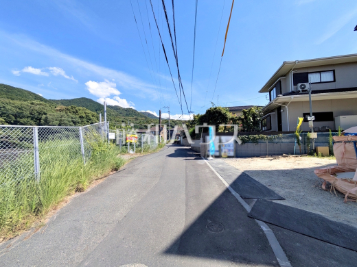 1号棟 接道状況および現場風景 【福岡市早良区梅林7丁目】
