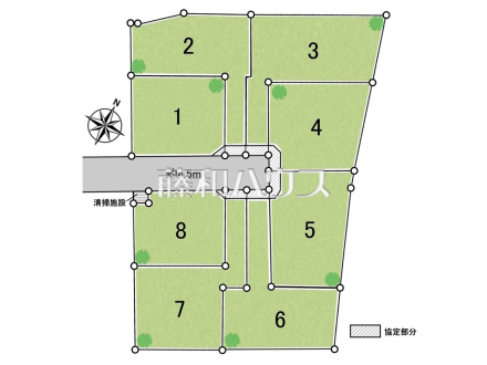 全体区画図 【清瀬市旭が丘3丁目】