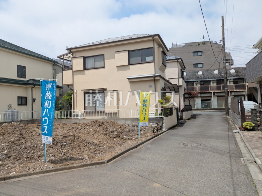 接道状況および現場風景 【昭島市中神町】