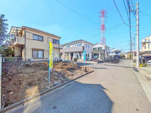 接道状況および現場風景 【昭島市中神町】