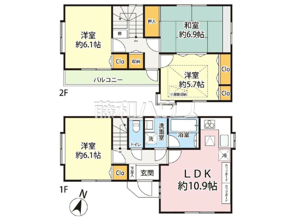 間取図 【練馬区下石神井2丁目】 間取図 【練馬区下石神井2丁目】