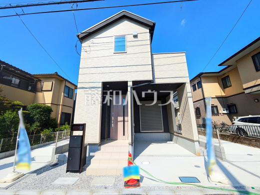 2号棟 外観 堂々完成、いつでもご内覧いただけます!ぜひ実物をご覧いただきたく思います。喜んでご案内いたしますのでお気軽にお問合せ下さい。 【八王子市散田町5丁目】