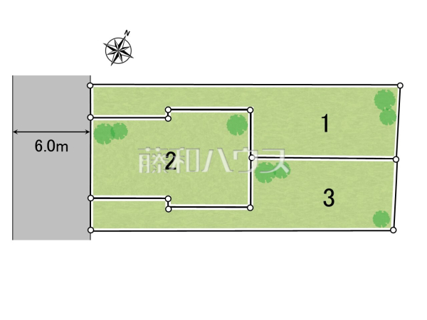 全体区画図 【八王子市散田町5丁目】 全体区画図 【八王子市散田町5丁目】