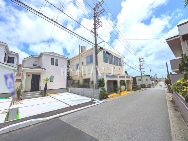 接道状況および現場風景 【読谷村字大木】 接道状況および現場風景 【読谷村字大木】