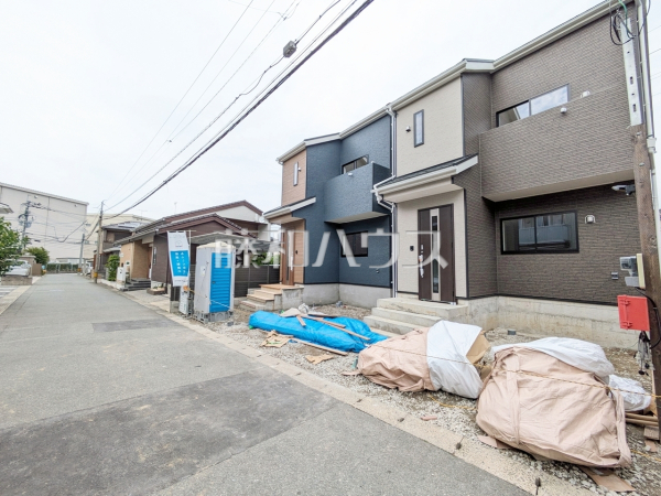 2号棟 接道状況および現場風景 【糟屋郡粕屋町大字阿惠】 2号棟 接道状況および現場風景 【糟屋郡粕屋町大字阿惠】