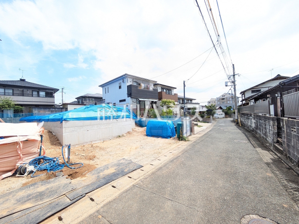 接道状況および現場風景 【福岡市西区上山門2丁目】 接道状況および現場風景 【福岡市西区上山門2丁目】