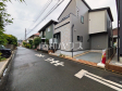 接道状況および現場風景 【所沢市向陽町】 接道状況および現場風景 【所沢市向陽町】