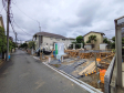 接道状況および現場風景 【狛江市東野川1丁目】 接道状況および現場風景 【狛江市東野川1丁目】