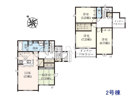 2号棟 間取図 【宜野湾市野嵩4丁目】