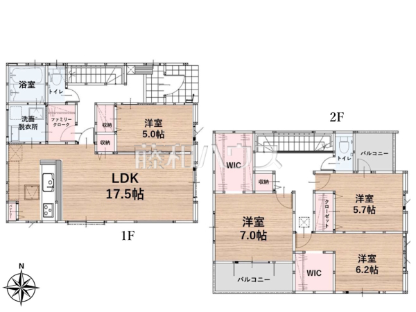 間取図 【福岡市西区上山門2丁目】 間取図 【福岡市西区上山門2丁目】