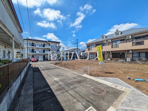 接道状況および現場風景 【小平市学園西町2丁目】