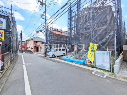 接道状況および現場風景 【東村山市廻田町3丁目】/撮影日2026/07/09
