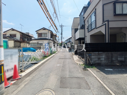 接道状況および現場風景 【和光市白子2丁目】/撮影日2026/08/02