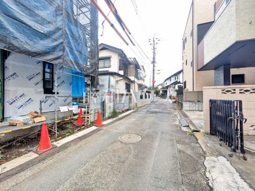 接道状況および現場風景 【和光市白子2丁目】