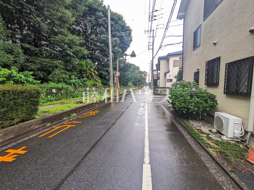 接道状況および現場風景 【小金井市桜町2丁目】