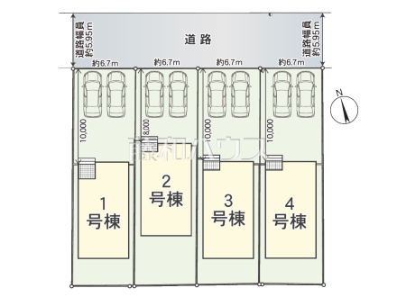 全体区画図 【春日井市花長町1丁目】