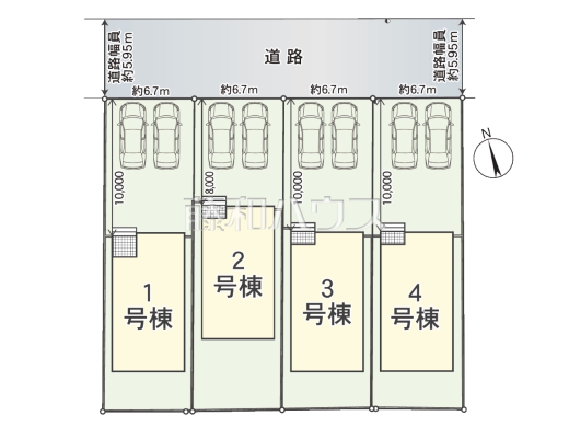 全体区画図 【春日井市花長町1丁目】